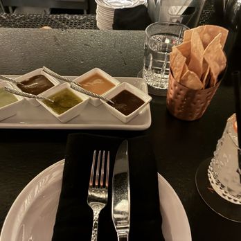 The Mexican - The salsa flight. An absolute delight! - Mexican Near Me - Dallas, Texas The Mexican - The salsa flight. An absolute delight! - Mexican Near Me - Dallas, Texas