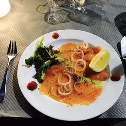 Le Kayoc - Carpaccio de saumon. Menu à 32