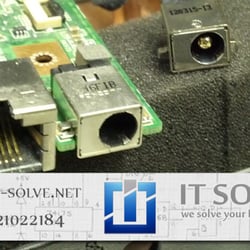 IT-Solve - Broken laptop power jack repair in North Greenwich. On Site pickup and delivery.