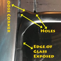 The "Quality" workmanship at CalAlta Glass. Nice job guys, thanks :( The "Quality" workmanship at CalAlta Glass. Nice job guys, thanks :(