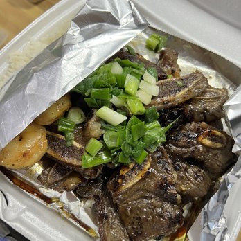 Com Tam Dat Thanh - 32. Broken rice with bbq beef ribs and bbq shrimp (take out) - Vietnamese Near Me - Sacramento, California Com Tam Dat Thanh - 32. Broken rice with bbq beef ribs and bbq shrimp (take out) - Vietnamese Near Me - Sacramento, California