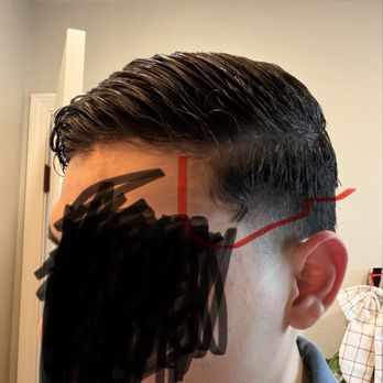 Cutting Edge Barbershop - Also you could see again poor blending you definitely reused the hair cut - Barbers Near Me - Galt, California