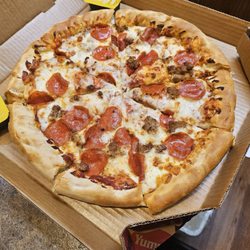Pizza Hut - Custom Large Pizza / pepperoni sausage garlic