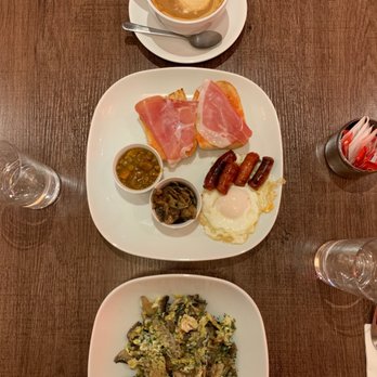 Paella Bar & Co - Half Spanish breakfast and eggs with wild mushrooms - excellent breakfast! - Spanish Near Me - Dublin, D