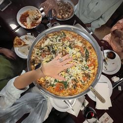 Paradise Pizza - Cape Coral - 20" Veggie Pizza! Delicious! We can't wait to return!