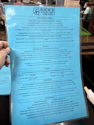 Menu photo 1 Ricks Blue Jay Cafe York, ME Menu photo 1 Ricks Blue Jay Cafe York, ME