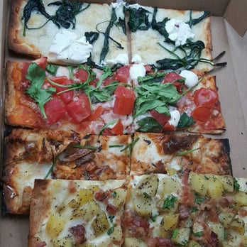 Jules Thin Crust - "Flight" 4 half-slices (approx $6.50) Great way to taste more pizza! - Pizza Near Me - Ardmore, Pennsylvania