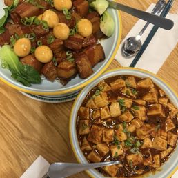 Red Chili Oil Mapo Tofu  Signature House Braised Pork Belly