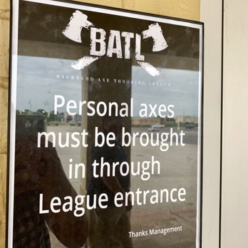 Batl Axe Throwing - Different entrance if you bring your own axe - Axe Throwing Near Me - Houston, Texas