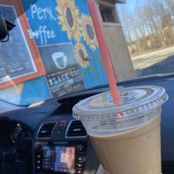 Central Perk - Iced coconut caramel latte - Coffee & Tea Near Me - Eagle River, Alaska