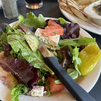 Greek Cafe Restaurant - Fresh Spring greens Greek salad - Mediterranean Near Me - Riceville, Tennessee Greek Cafe Restaurant - Fresh Spring greens Greek salad - Mediterranean Near Me - Riceville, Tennessee