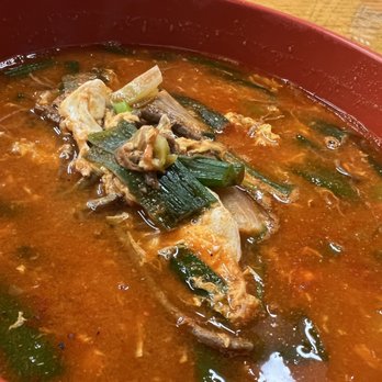 K - Manna - 20. Yukgaejang - spicy shredded beef soup - Korean Near Me - Columbia, Maryland