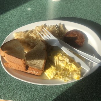 Famous George's Cafe - 2. 2 Eggs platter with Sausage - Burgers Near Me - Fort Worth, Texas