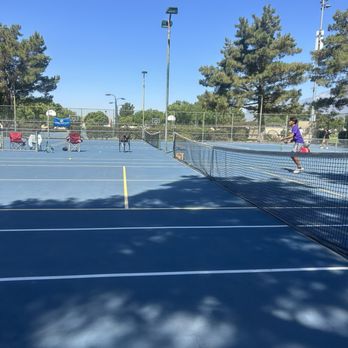 Tennis Anyone - Dave's Tennis lessons moved to Kohler Park why repainting home COURT McDormand Daves students in action ready for the volley - Tennis Near Me Tennis Anyone - Dave's Tennis lessons moved to Kohler Park why repainting home COURT McDormand Daves students in action ready for the volley - Tennis Near Me