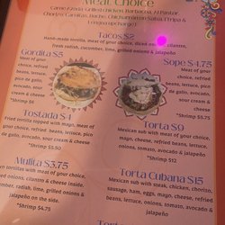 La Niña Mexican Food - Menu
