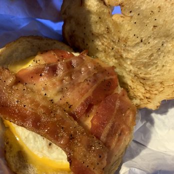 Dunkin' - Sweet Black Pepper Bacon Breakfast Sandwich - Donuts Near Me - Northridge, California Dunkin' - Sweet Black Pepper Bacon Breakfast Sandwich - Donuts Near Me - Northridge, California