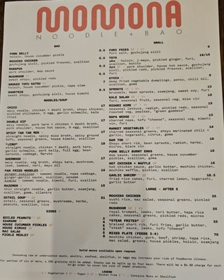 Menu photo 8 Momona Chico, CA Menu photo 8 Momona Chico, CA