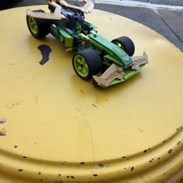 Post-Ice-Cream Existential Crisis - Abandoned ninja Lego racer questions every life choice after the third ice cream sample. Post-Ice-Cream Existential Crisis - Abandoned ninja Lego racer questions every life choice after the third ice cream sample.