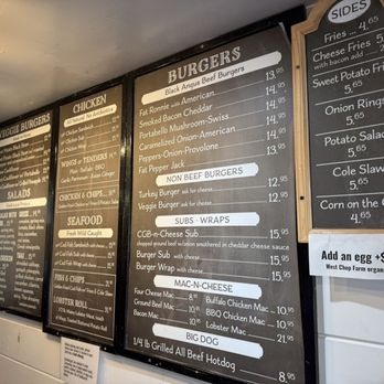 Fat Ronnie's Burger Bar - Menu - Burgers Near Me - Oak Bluffs, Massachusetts