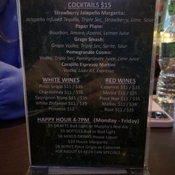 Drink Menu