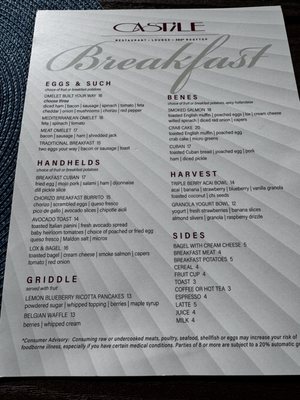 Menu photo 1 Castile Restaurant St Pete Beach, FL