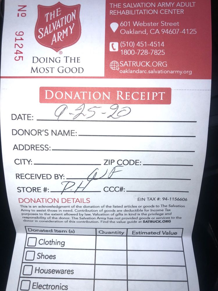 Goodwill 46 Photos 123 Reviews Thrift S 1699 Contra Costa Blvd Pleasant Hill Ca United States Phone Number Yelp Thrift S, Salvation Army Donation Form Receipt