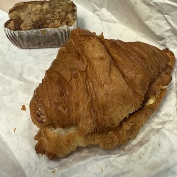 Post Marketplace Cafe - Bacon, egg and cheese on a croissant. With banana bread on the side. - Cafes Near Me - Waukegan, Illinois Post Marketplace Cafe - Bacon, egg and cheese on a croissant. With banana bread on the side. - Cafes Near Me - Waukegan, Illinois