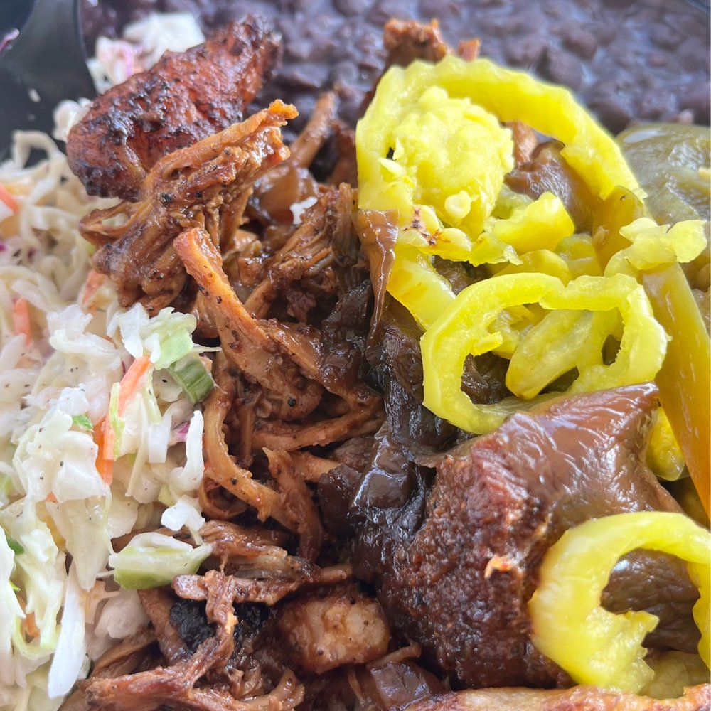Bongos - Braised pork, slaw, rice and beans - Cuban Near Me - Seattle, Washington