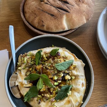 The Haifa Room - Hummus with honey - so good. - Middle Eastern Near Me - Toronto, Ontario The Haifa Room - Hummus with honey - so good. - Middle Eastern Near Me - Toronto, Ontario