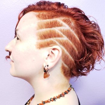 Freakflag - copper red with bricklay etching - Hair Stylists Near Me - Seattle, Washington Freakflag - copper red with bricklay etching - Hair Stylists Near Me - Seattle, Washington
