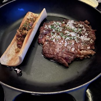 Ron Gastrobar - Prime rib with bone marrow chimmi churri - French Near Me - Amsterdam, New Hampshire