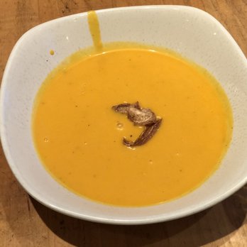 Twist - Soup of the day. Carrot ginger and shrimp with touch of coconut milk. Delicious. - New American Near Me - Breckenridge, Colorado Twist - Soup of the day. Carrot ginger and shrimp with touch of coconut milk. Delicious. - New American Near Me - Breckenridge, Colorado