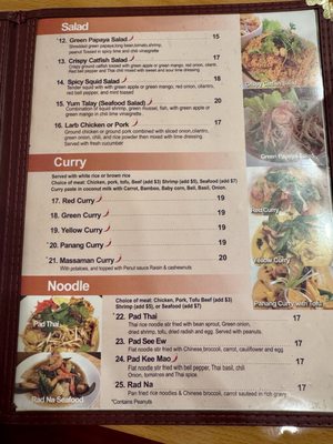 Menu photo 1 Sara Thai Kitchen Salt Lake City, UT Menu photo 1 Sara Thai Kitchen Salt Lake City, UT