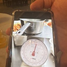 Scale used to measure seafood Scale used to measure seafood