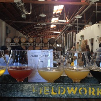 Fieldwork Brewing Co. - Jelly Packet (second from left) was my favorite! - Breweries Near Me - Berkeley, California