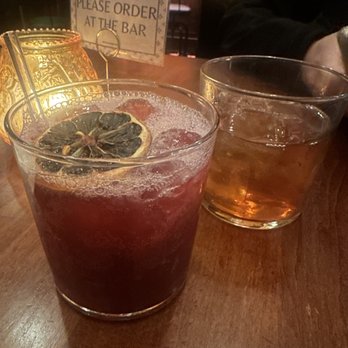 Bottle Club Pub - (Left glass) Love Gun - my fave! (Right) Dangerous Type - strong! - Pubs Near Me - San Francisco, California
