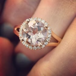 Poole's Jewelers - Rose gold Morganite ring