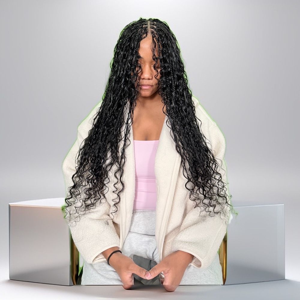 Neat Braids With Rugiatu Logo