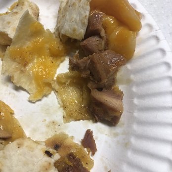 The Tattooed Pig - Chicken Quesadillas (made with pork for some reason) Waste of $10 - American Near Me - Aston, Pennsylvania The Tattooed Pig - Chicken Quesadillas (made with pork for some reason) Waste of $10 - American Near Me - Aston, Pennsylvania