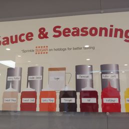 Sauce and seasoning options Sauce and seasoning options