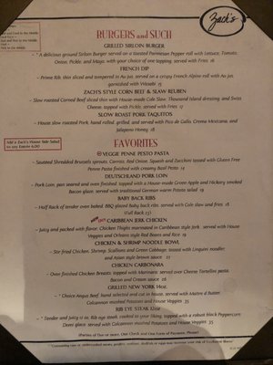 Menu photo 2 Zach's Restaurant Fairbanks, AK Menu photo 2 Zach's Restaurant Fairbanks, AK