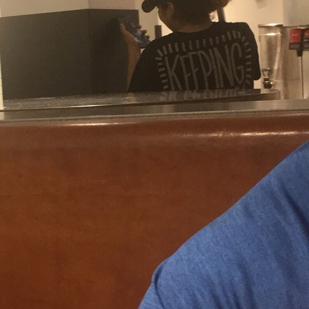 Chipotle Mexican Grill - Employee on their phone - Mexican Near Me - Mclean, Virginia Chipotle Mexican Grill - Employee on their phone - Mexican Near Me - Mclean, Virginia
