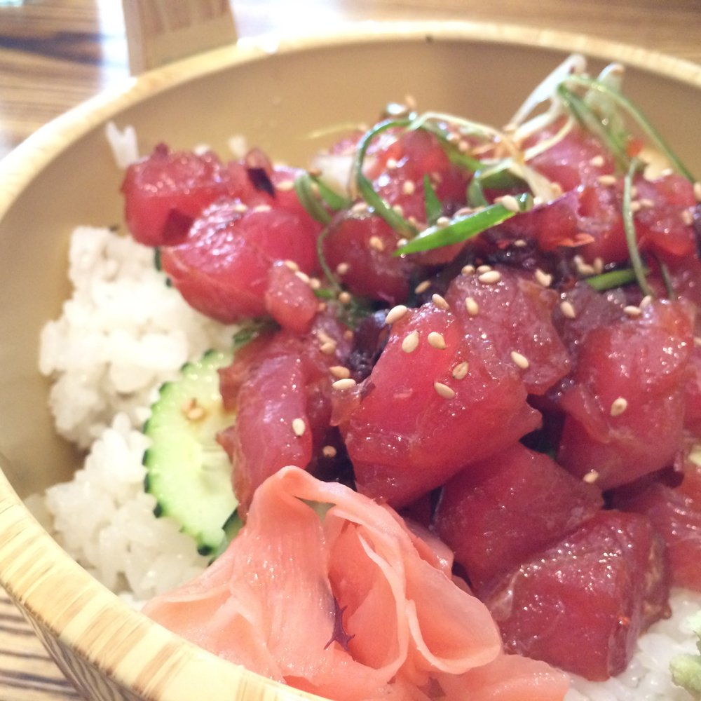 Ladybug Café - Ahi Tuna Poke Bowl SO GOOD! - Japanese Near Me - Gardena, California Ladybug Café - Ahi Tuna Poke Bowl SO GOOD! - Japanese Near Me - Gardena, California