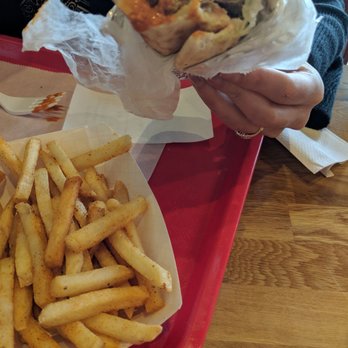 Kismet Cafe - The pita wrap is a joke. Just look how small it is for 8 bucks. At least fill up the fry basket! Service was bad too. Just rude. - Halal Near Me - Austin, Texas Kismet Cafe - The pita wrap is a joke. Just look how small it is for 8 bucks. At least fill up the fry basket! Service was bad too. Just rude. - Halal Near Me - Austin, Texas
