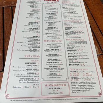 Labriola - Dinner menu - Italian Near Me - Chicago, Illinois