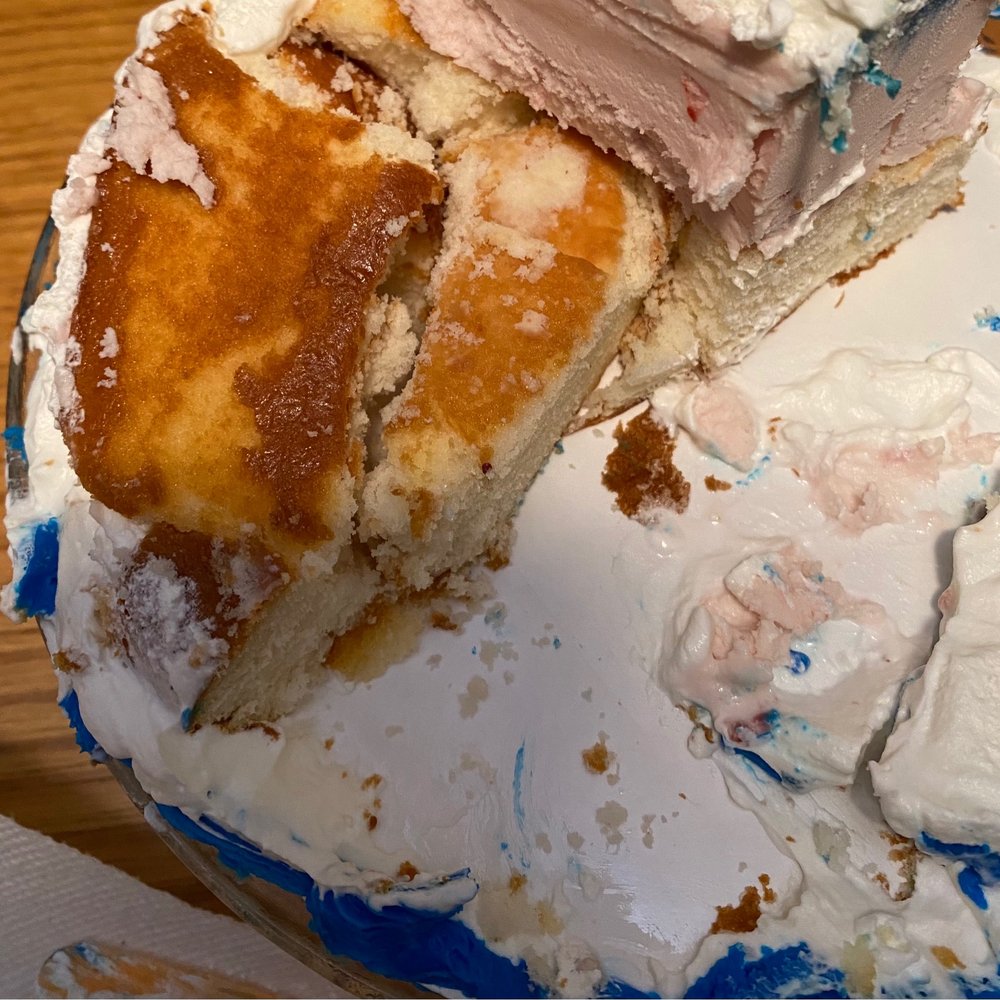 Baskin-Robbins - I started to remove the ice cream part and this is what I saw underneath. Again, random pieces put together. So disappointed. - Ice Cream & Frozen Yogurt Near Me - Whittier, California