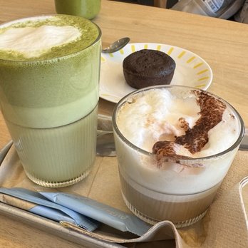 Love Ciabatta - Matcha, cappuccino and chocolate lava. - Sandwiches Near Me - Brussels, BRU Love Ciabatta - Matcha, cappuccino and chocolate lava. - Sandwiches Near Me - Brussels, BRU