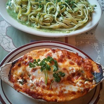 DeNicola's Restaurant - Pesto Fettuccine and Veggie Lasagna - Italian Near Me - Portland, Oregon