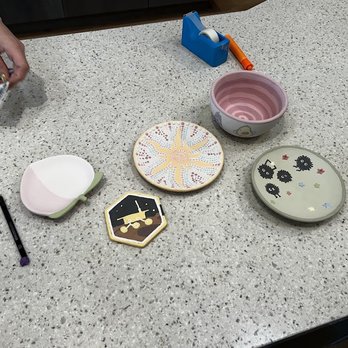 Petroglyph Ceramic Lounge - pre-fire items - Paint-Your-Own Pottery Near Me - Arden-Arcade, California