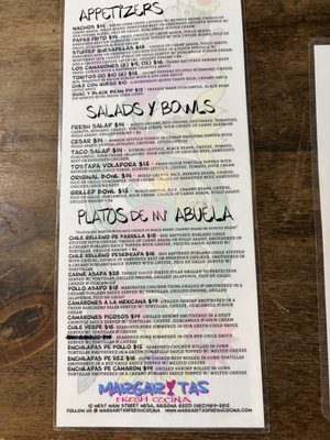 Menu photo 2 Margaritas Mexican Grille Mesa, AZ Menu photo 2 Margaritas Mexican Grille Mesa, AZ